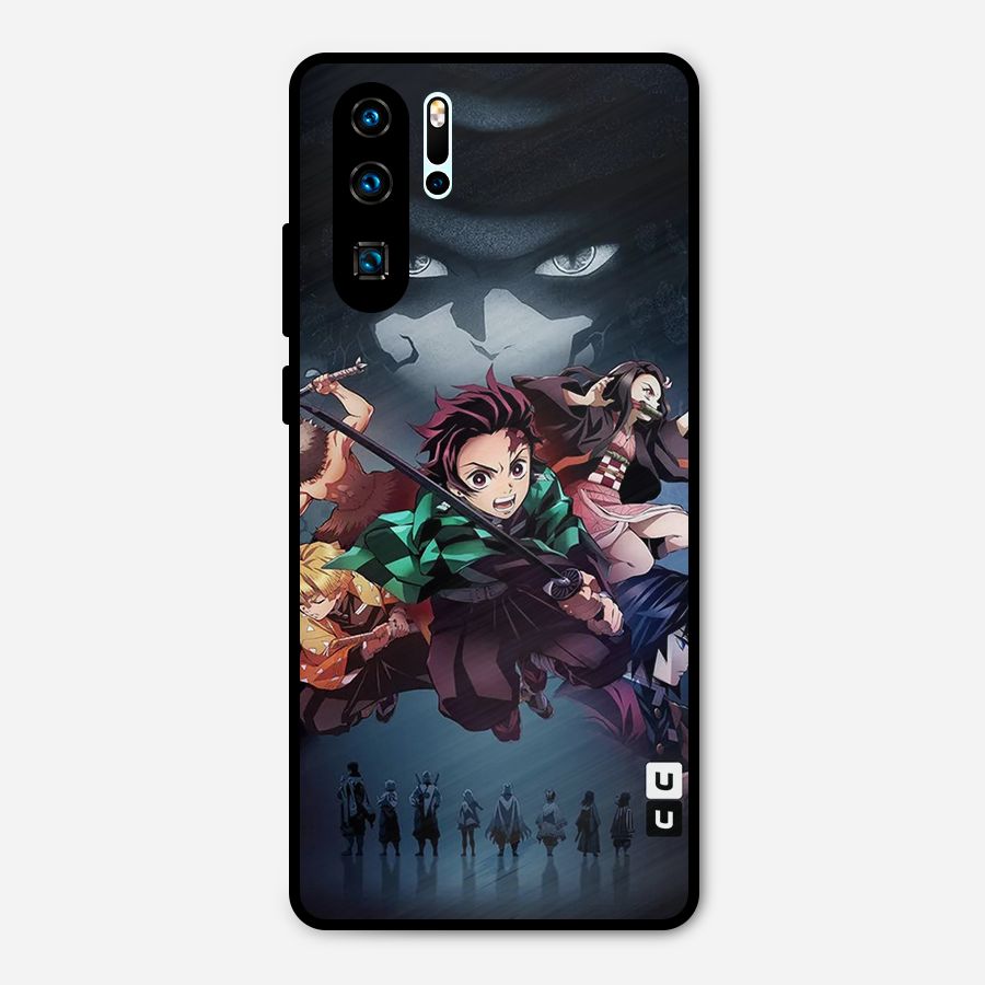 Team Demon Slayer Metal Back Case for Huawei P30 Pro