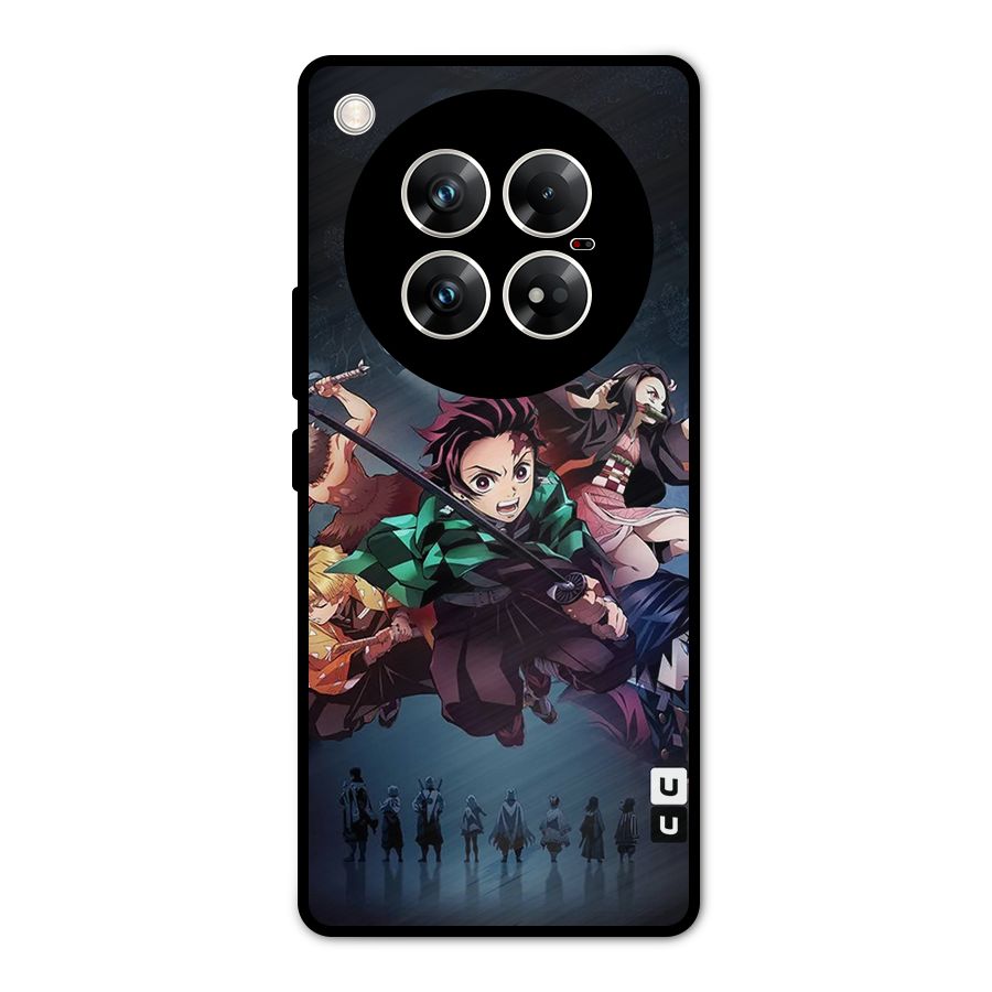 Team Demon Slayer Metal Back Case for Infinix Zero 40 5G