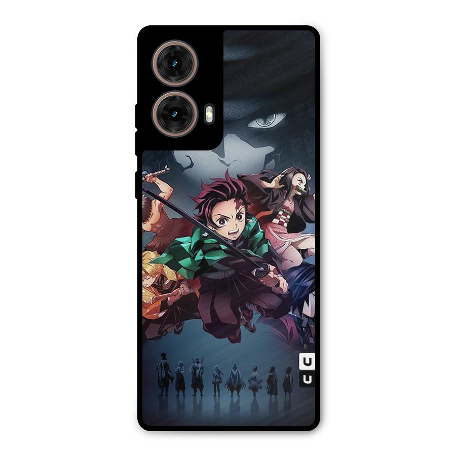 Team Demon Slayer Metal Back Case for Moto G85