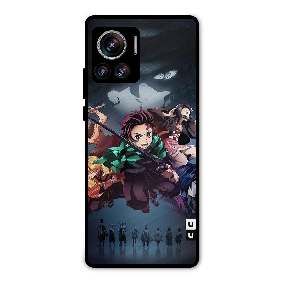 Team Demon Slayer Metal Back Case for Motorola Edge 30 Ultra