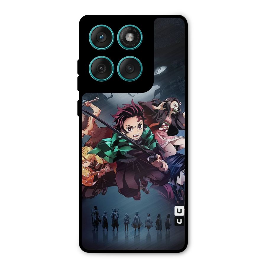 Team Demon Slayer Metal Back Case for Motorola Edge 60