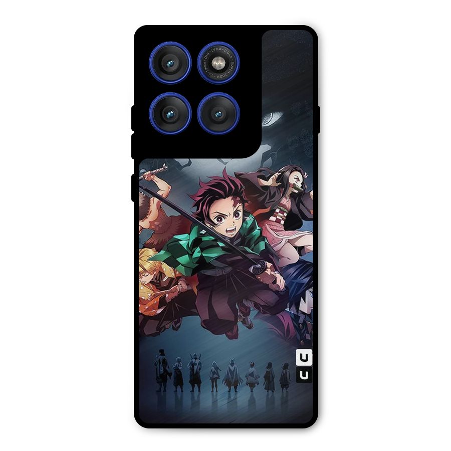 Team Demon Slayer Metal Back Case for Motorola Edge 60 Pro