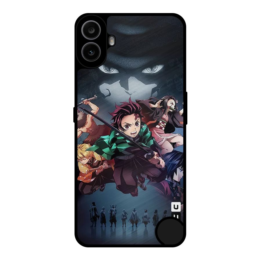 Team Demon Slayer Metal Back Case for Nothing CMF Phone 1