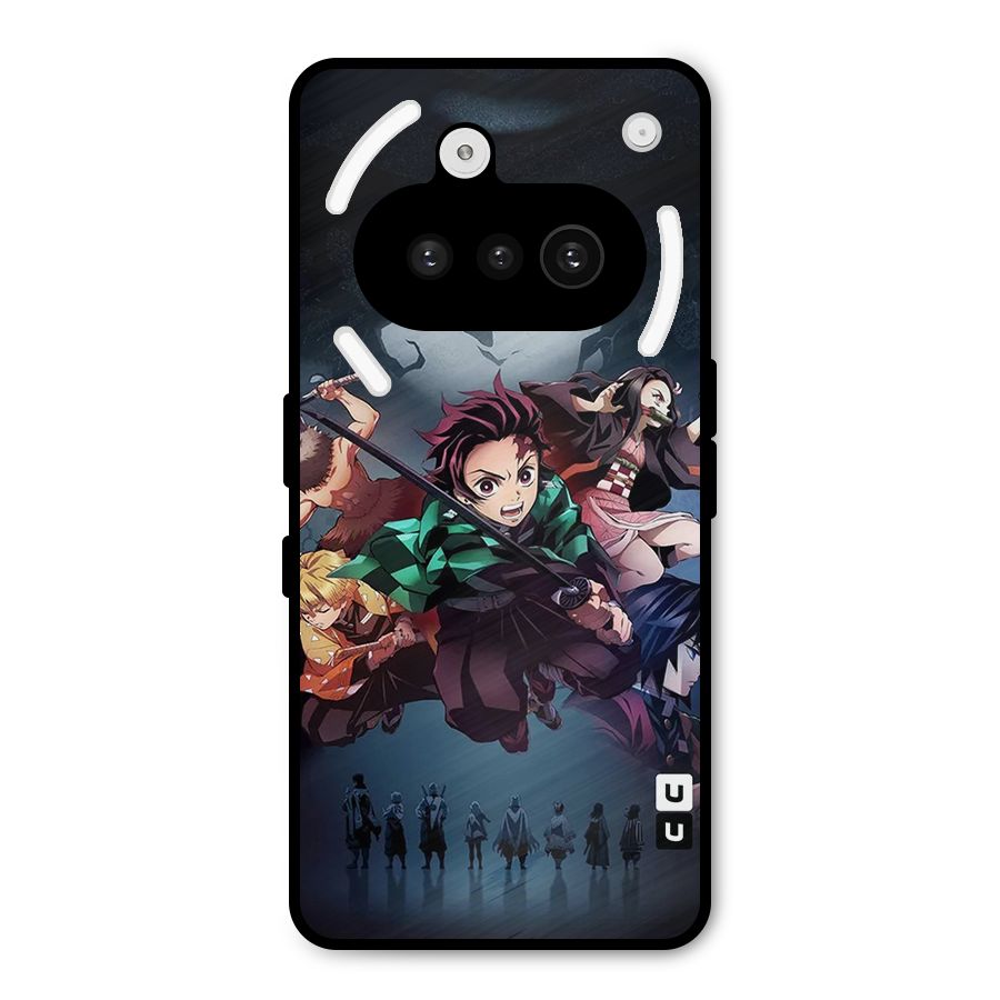 Team Demon Slayer Metal Back Case for Nothing Phone 3a