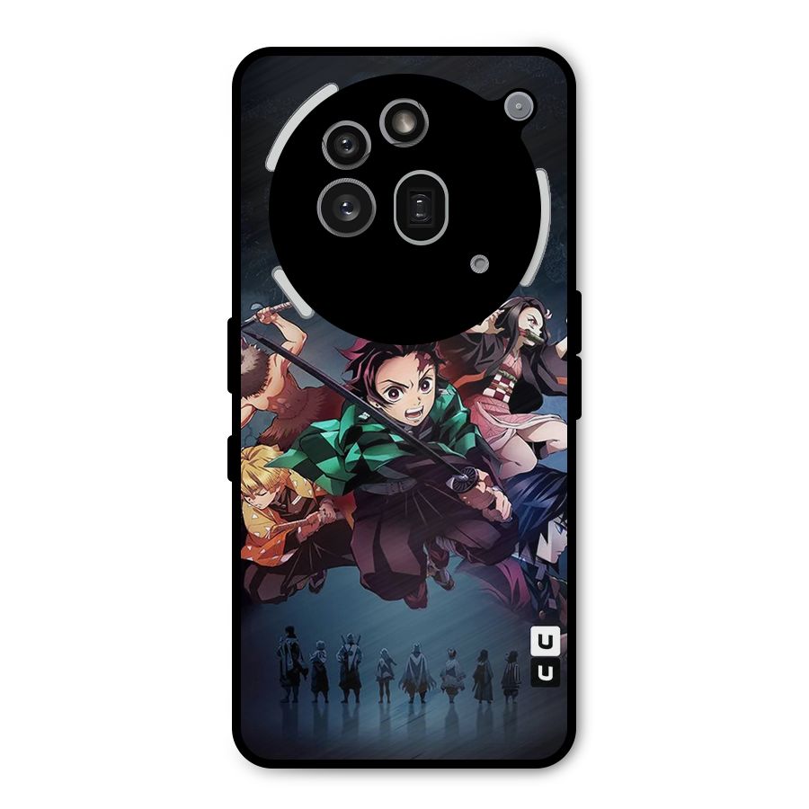 Team Demon Slayer Metal Back Case for Nothing Phone 3a Pro