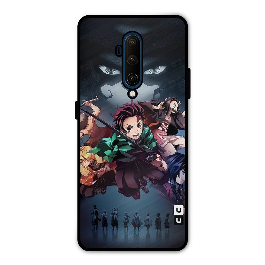 Team Demon Slayer Metal Back Case for OnePlus 7T Pro
