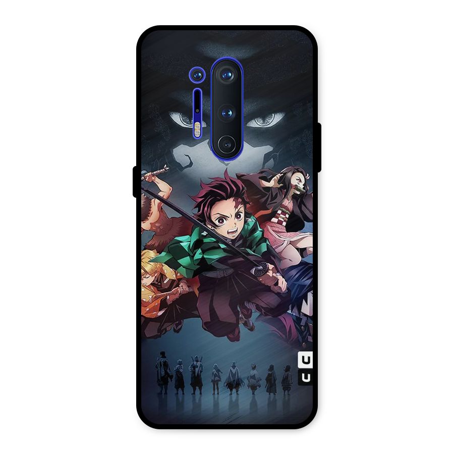 Team Demon Slayer Metal Back Case for OnePlus 8 Pro