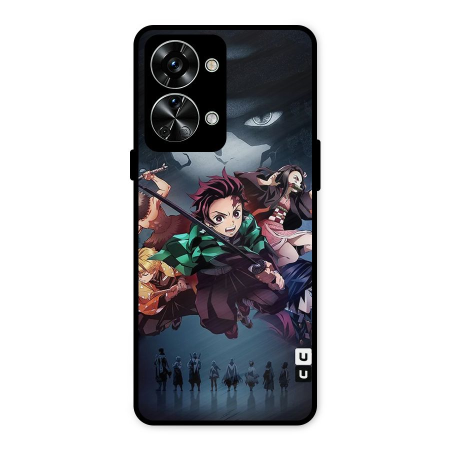Team Demon Slayer Metal Back Case for OnePlus Nord 2T