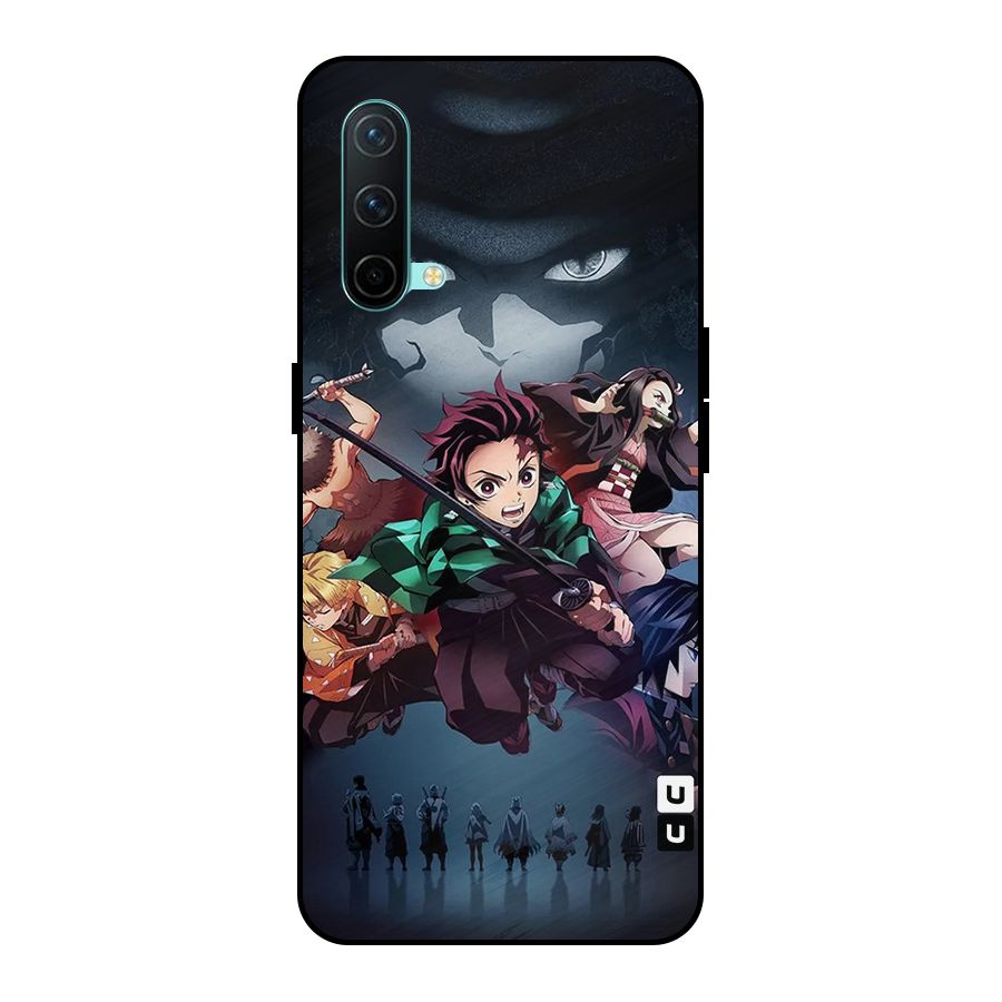 Team Demon Slayer Metal Back Case for OnePlus Nord CE 5G