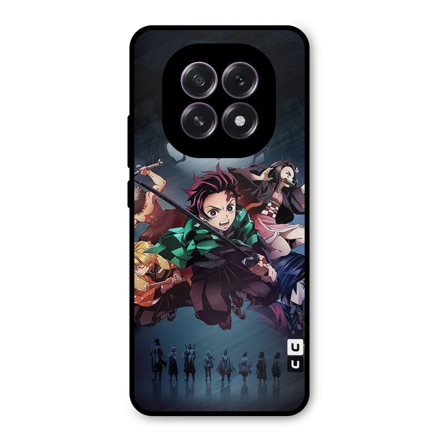 Team Demon Slayer Metal Back Case for Oppo F29