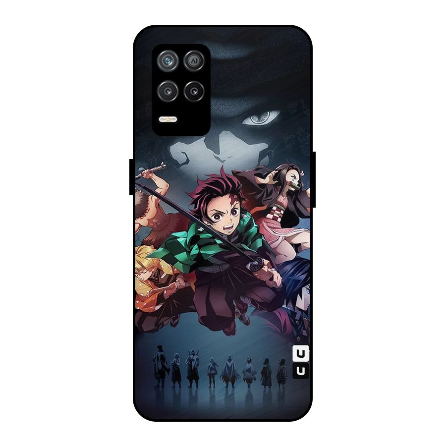 Team Demon Slayer Metal Back Case for Realme 9 5G