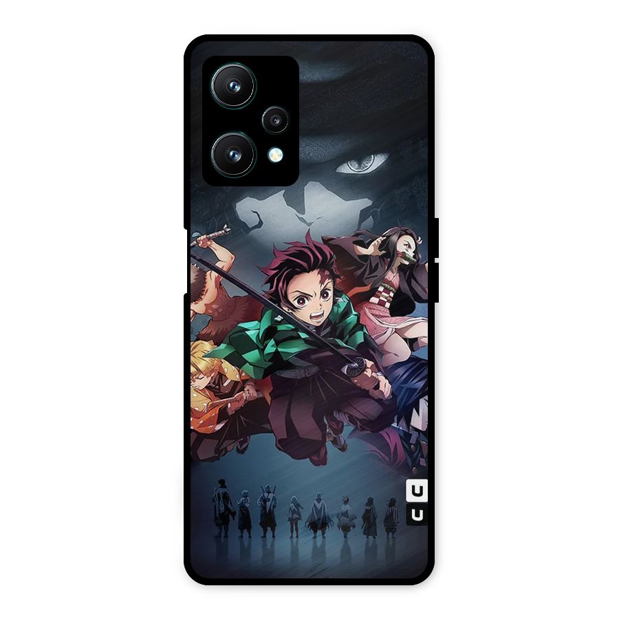 Team Demon Slayer Metal Back Case for Realme 9 Pro 5G
