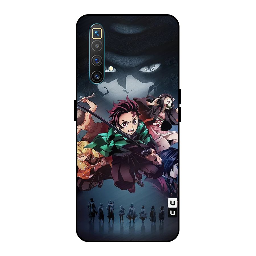 Team Demon Slayer Metal Back Case for Realme X3