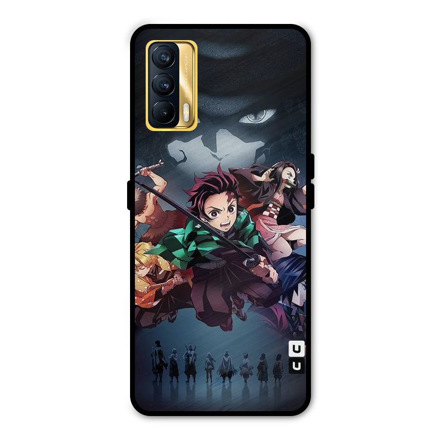 Team Demon Slayer Metal Back Case for Realme X7