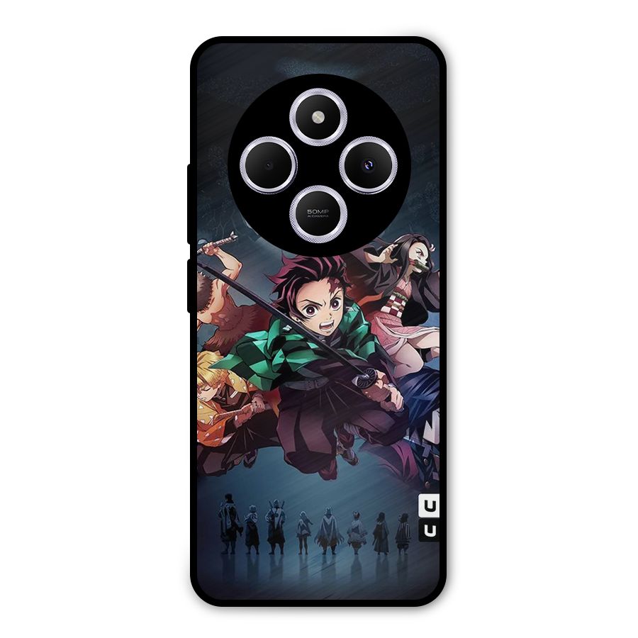 Team Demon Slayer Metal Back Case for Redmi A4