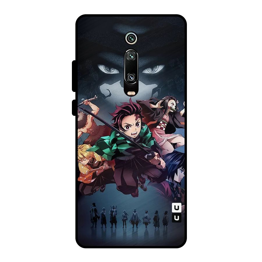 Team Demon Slayer Metal Back Case for Redmi K20 Pro