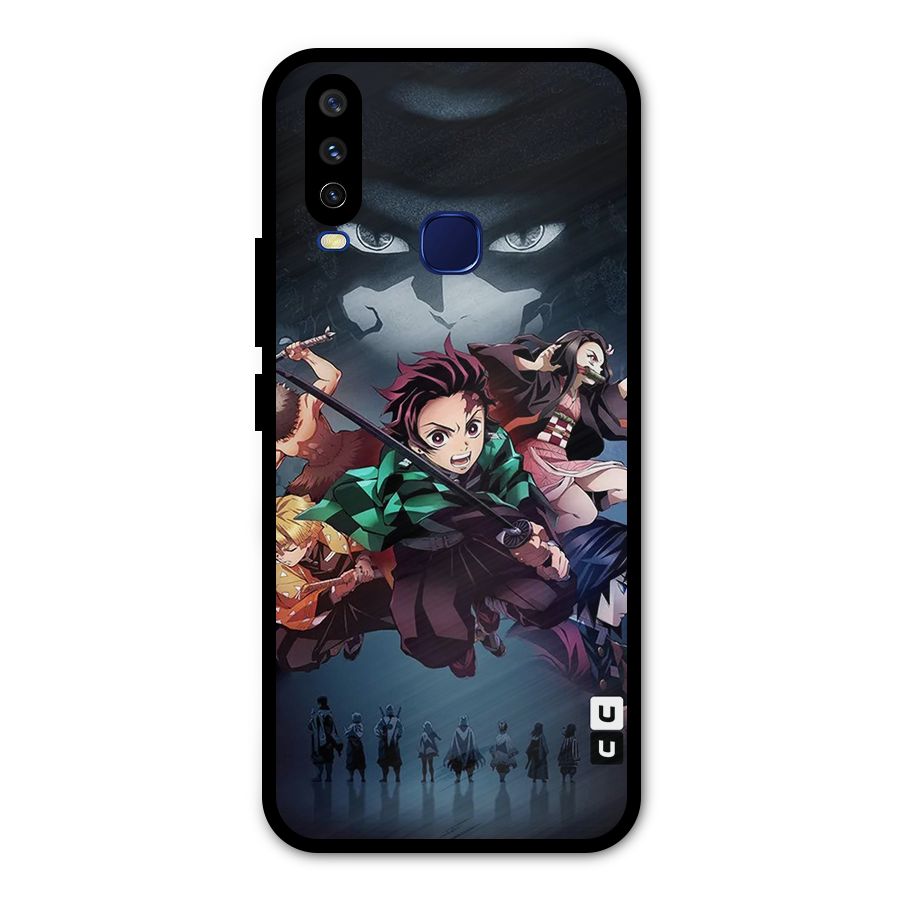 Team Demon Slayer Metal Back Case for Vivo V17