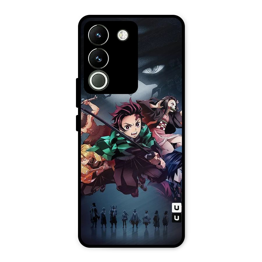 Team Demon Slayer Metal Back Case for Vivo Y200
