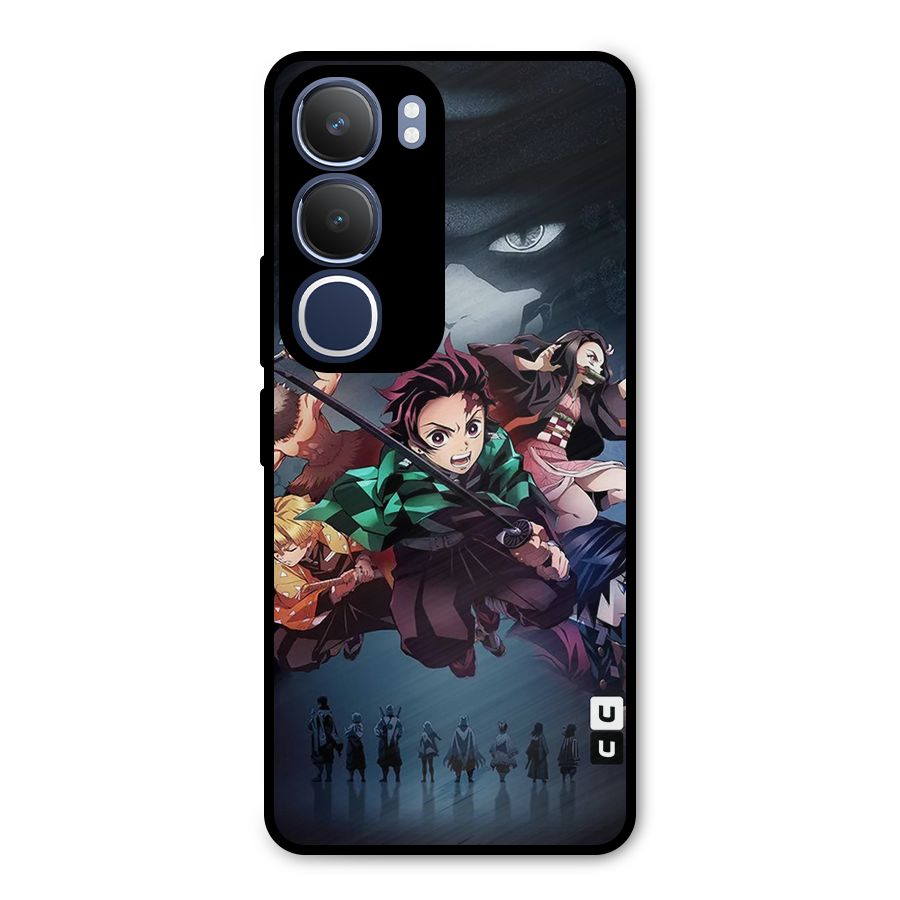 Team Demon Slayer Metal Back Case for Vivo Y29