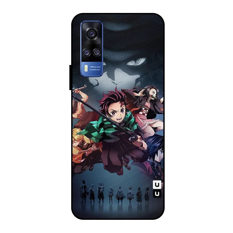 Team Demon Slayer Metal Back Case for Vivo Y51