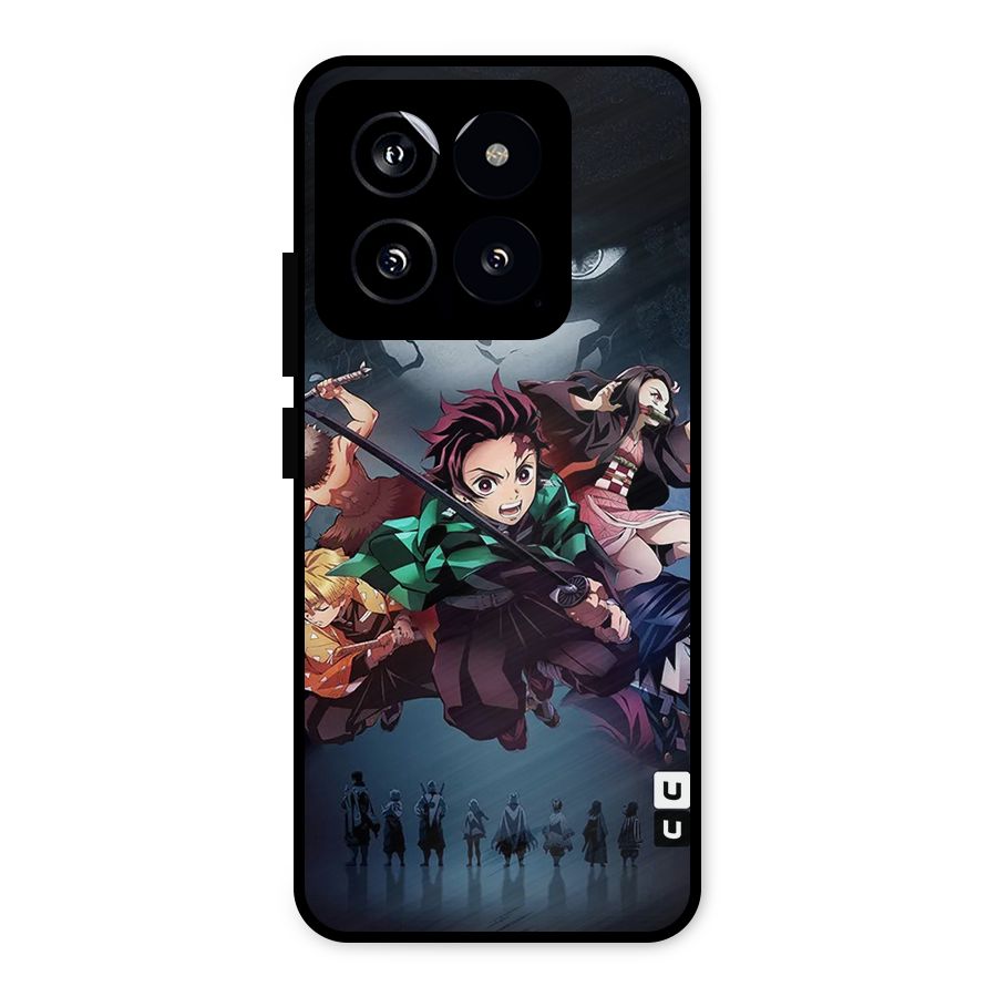 Team Demon Slayer Metal Back Case for Xiaomi 14