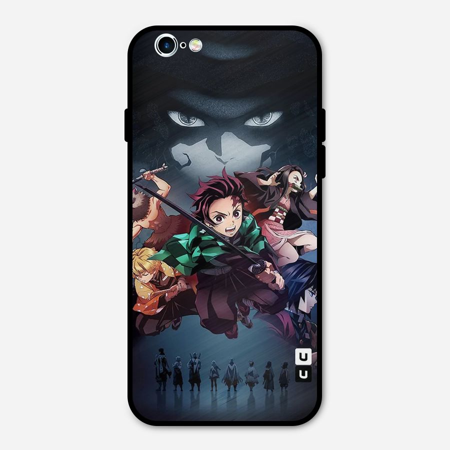 Team Demon Slayer Metal Back Case for iPhone 6 6s