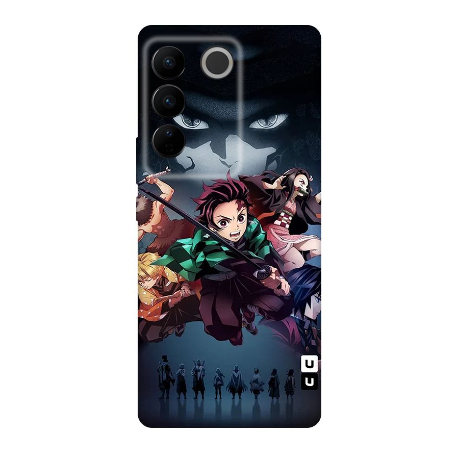 Team Demon Slayer Original Polycarbonate Back Case for Vivo V27
