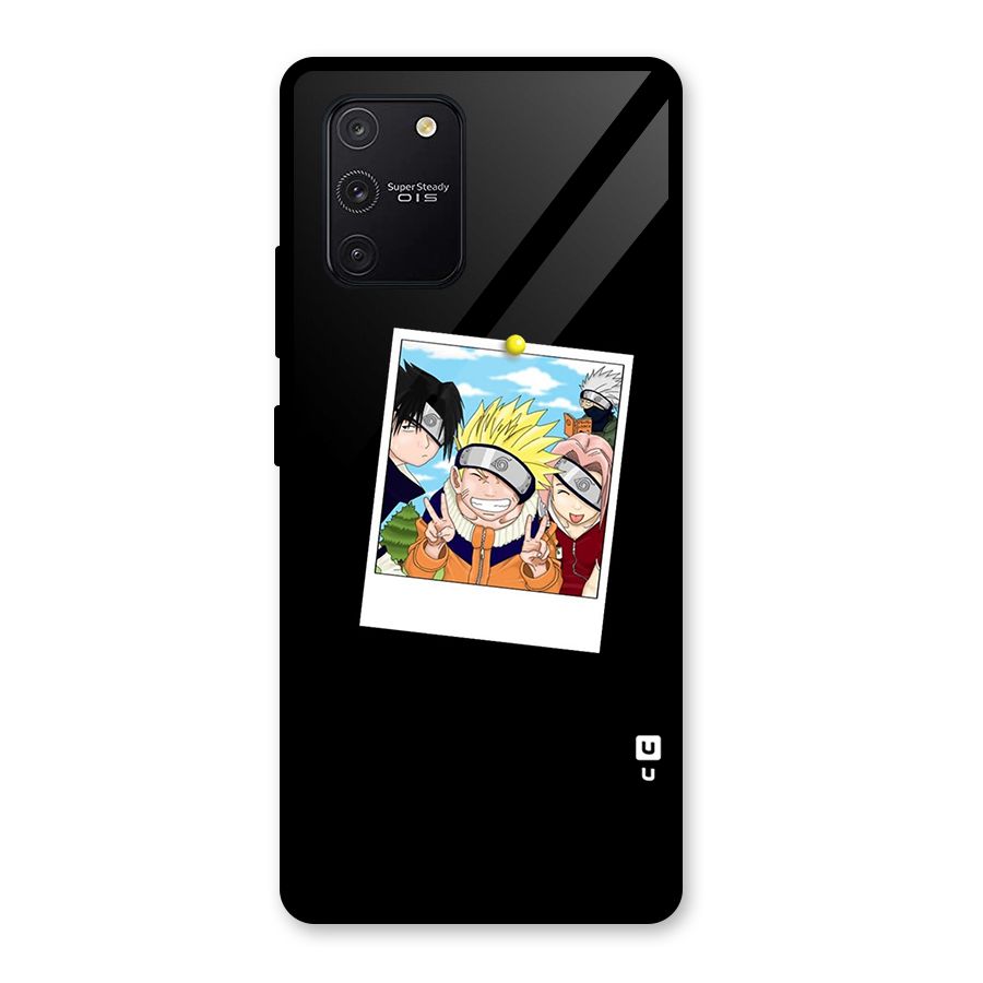 Team Kakashi Cute Glass Back Case for Galaxy S10 Lite