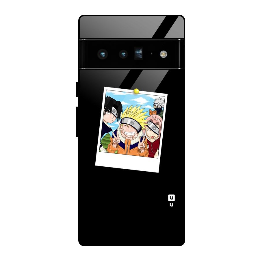 Team Kakashi Cute Glass Back Case for Google Pixel 6 Pro