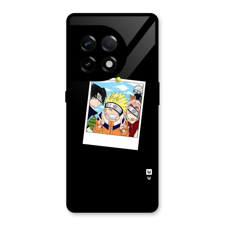 Team Kakashi Cute Glass Back Case for OnePlus 11R