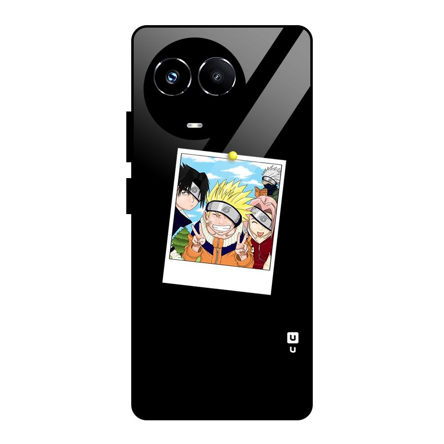 Team Kakashi Cute Glass Back Case for Realme 11X