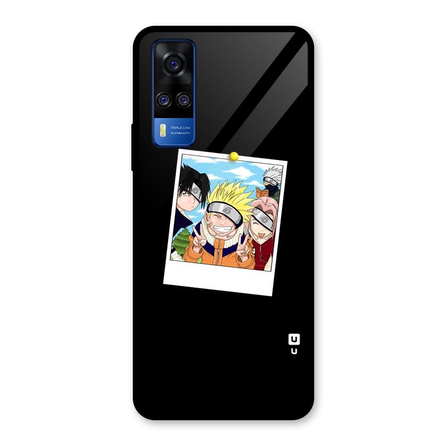 Team Kakashi Cute Glass Back Case for Vivo Y31