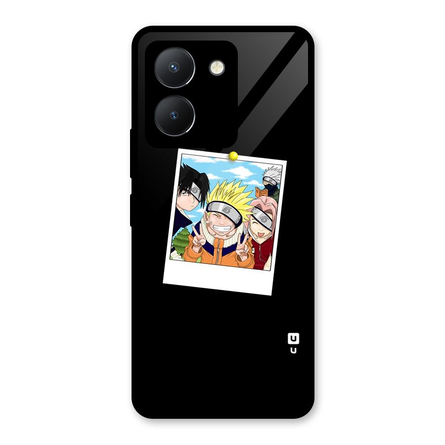 Team Kakashi Cute Glass Back Case for Vivo Y36