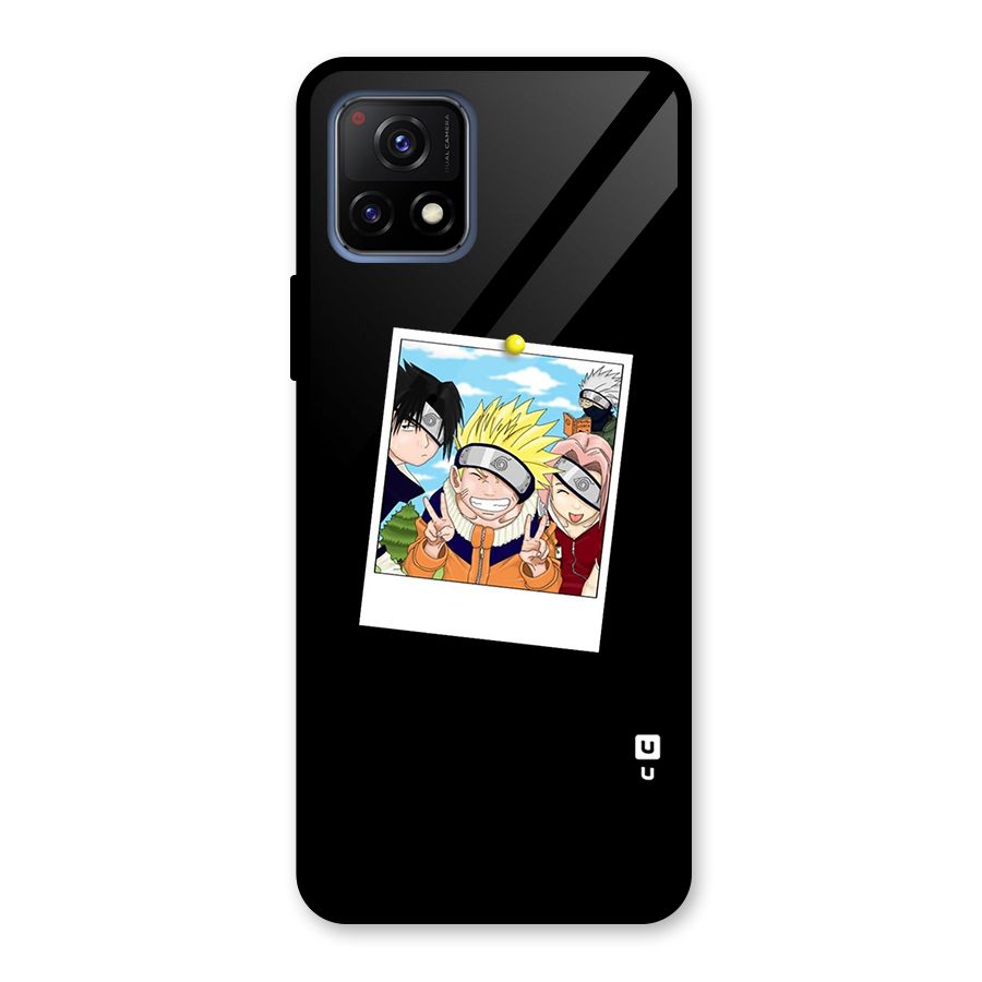 Team Kakashi Cute Glass Back Case for Vivo Y72 5G