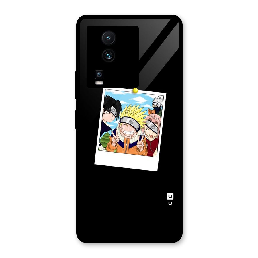Team Kakashi Cute Glass Back Case for Vivo iQOO Neo 7 Pro
