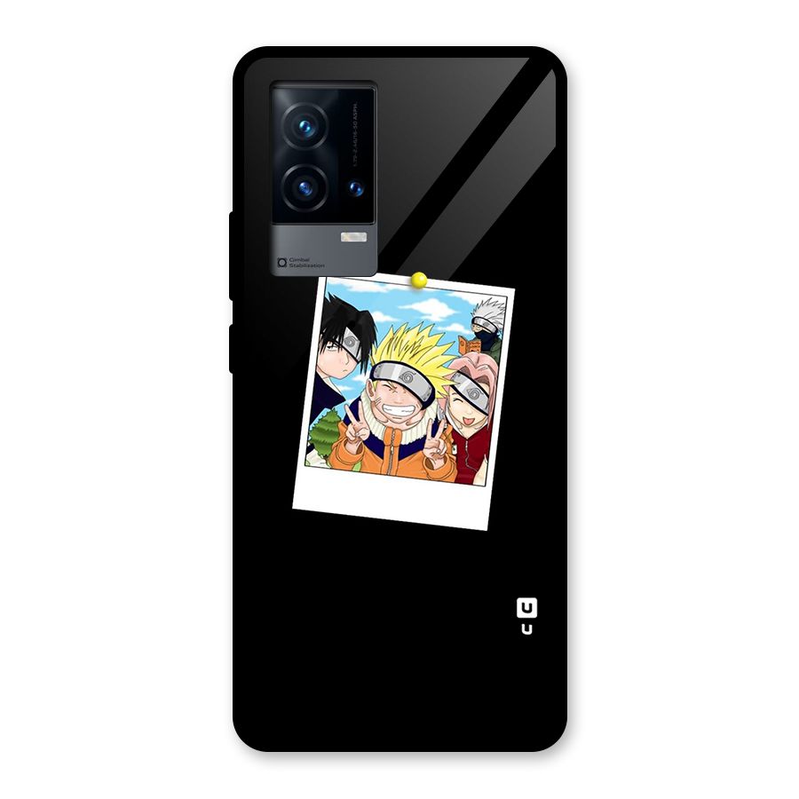 Team Kakashi Cute Glass Back Case for iQOO 9 5G