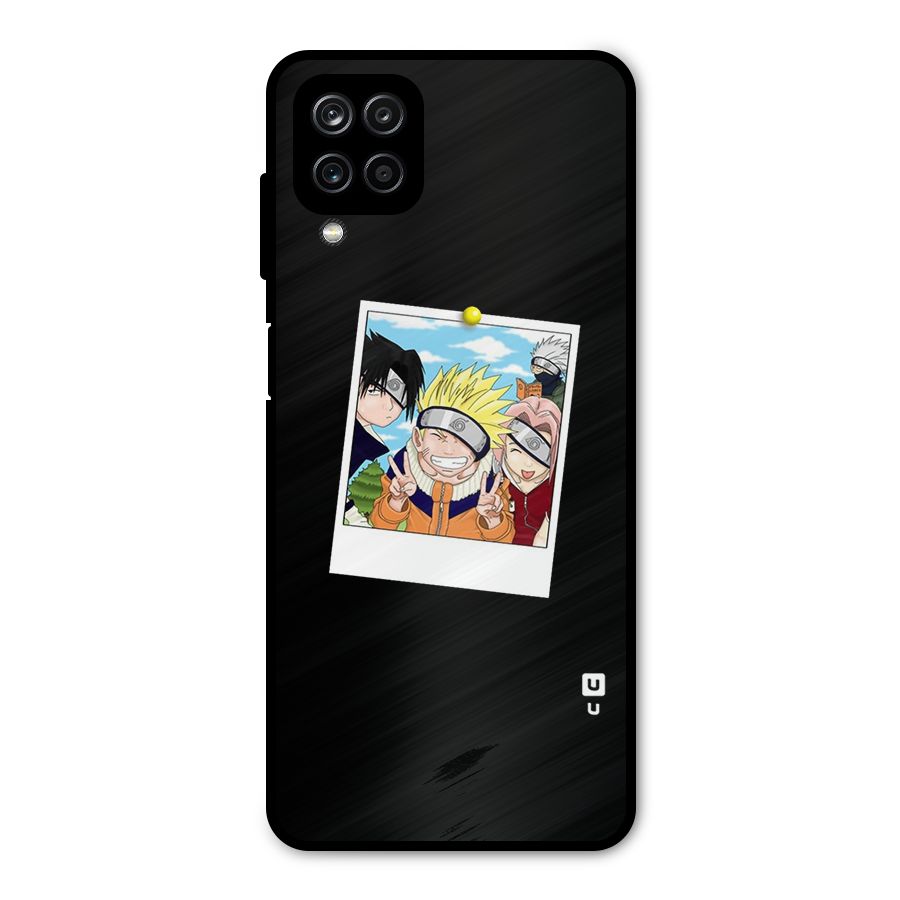 Team Kakashi Cute Metal Back Case for Galaxy A12