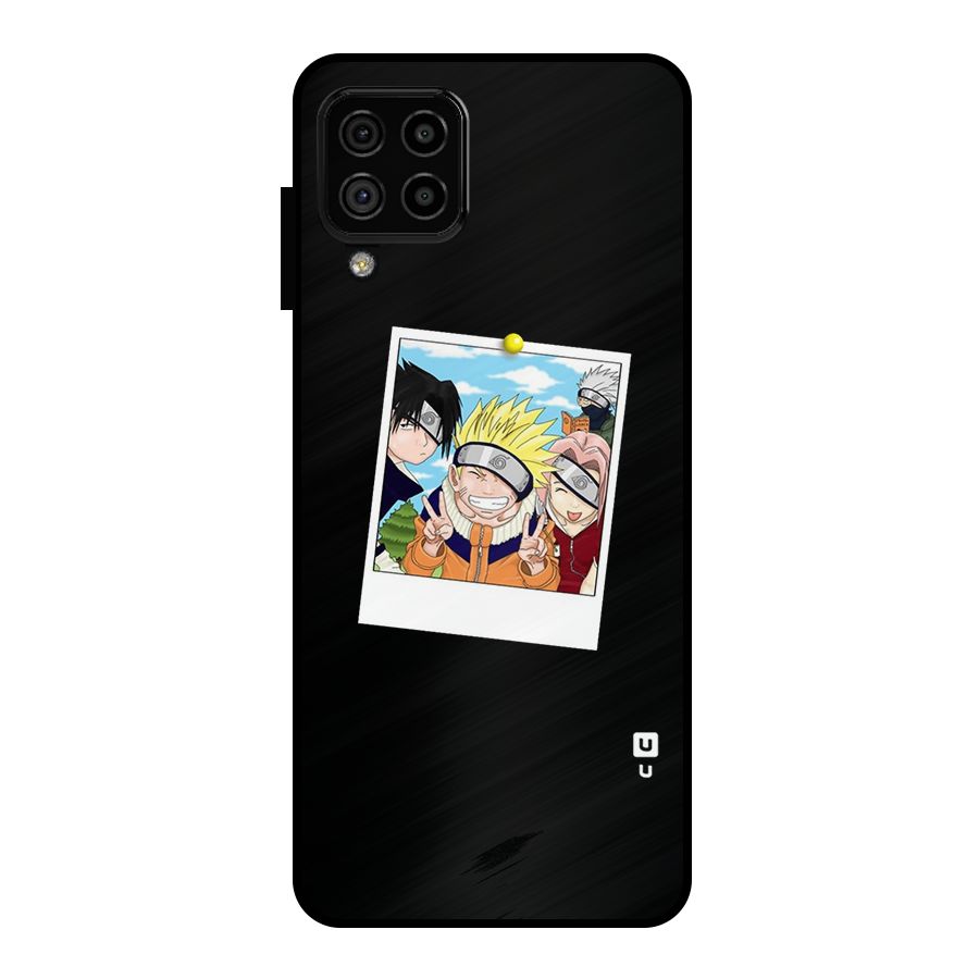 Team Kakashi Cute Metal Back Case for Galaxy A22 4G