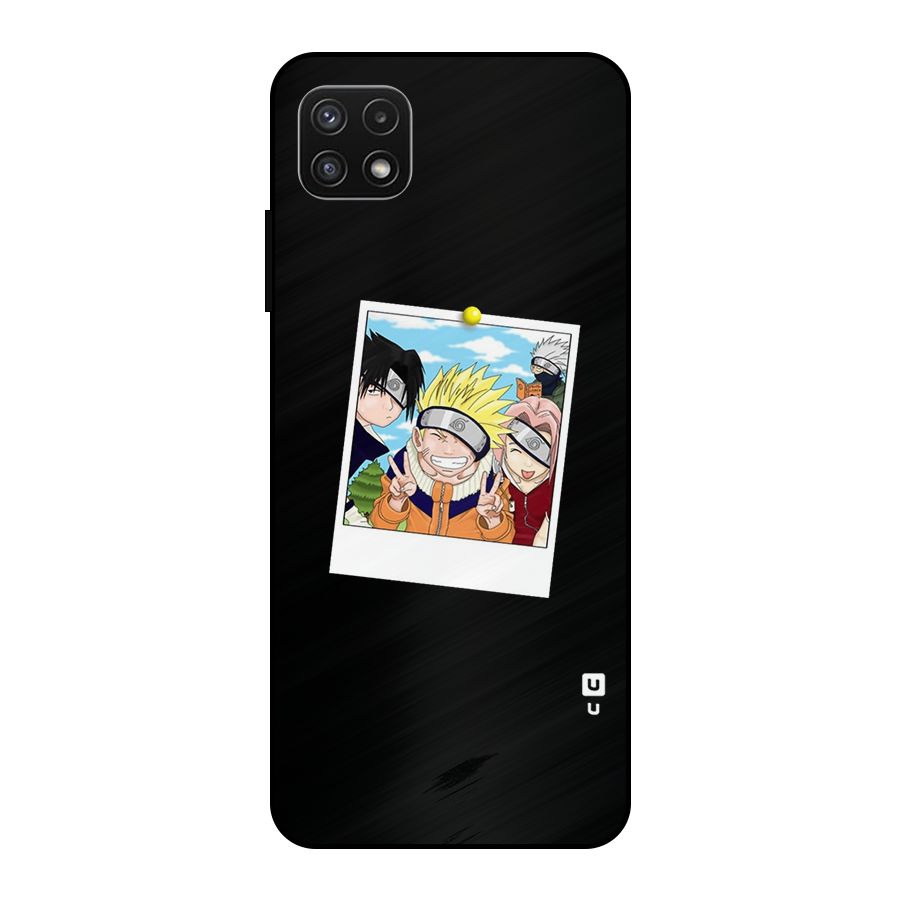 Team Kakashi Cute Metal Back Case for Galaxy A22 5G