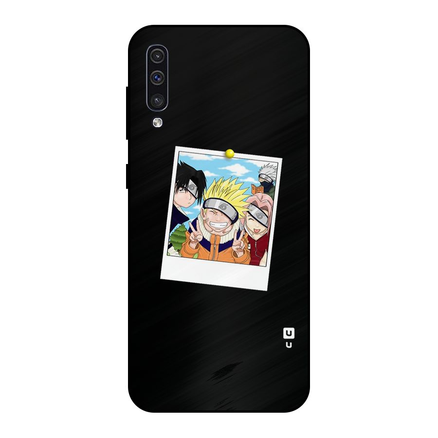 Team Kakashi Cute Metal Back Case for Galaxy A50