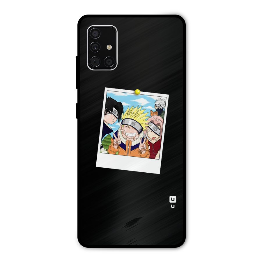 Team Kakashi Cute Metal Back Case for Galaxy A51