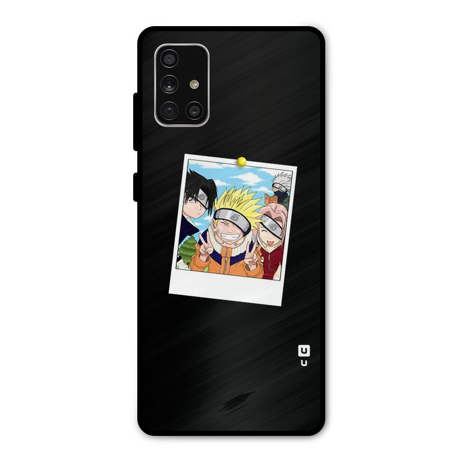 Team Kakashi Cute Metal Back Case for Galaxy A71
