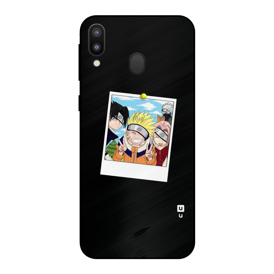 Team Kakashi Cute Metal Back Case for Galaxy M20
