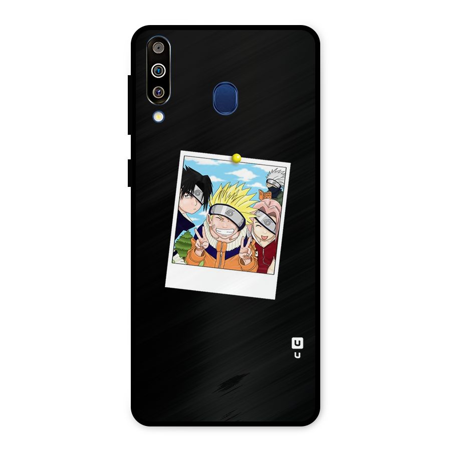 Team Kakashi Cute Metal Back Case for Galaxy M30