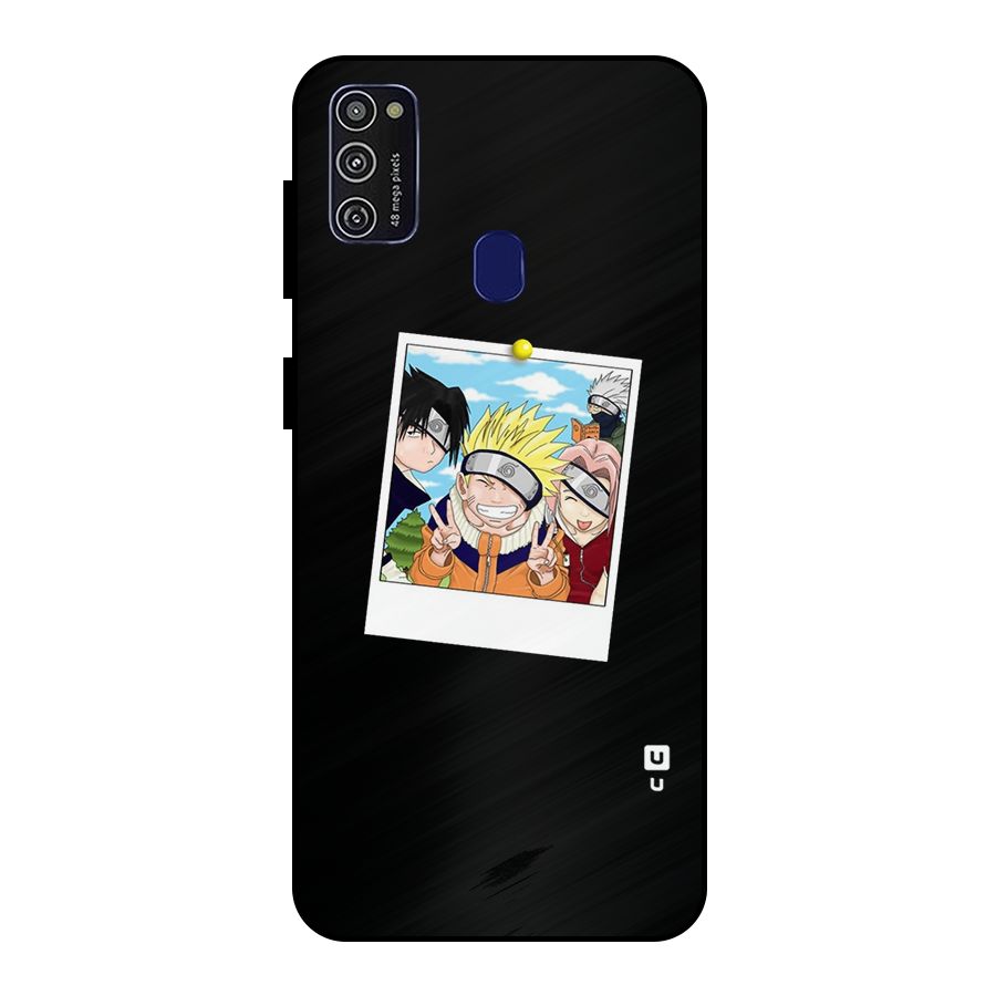 Team Kakashi Cute Metal Back Case for Galaxy M30s