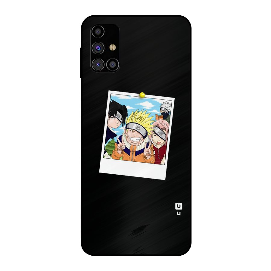 Team Kakashi Cute Metal Back Case for Galaxy M31s