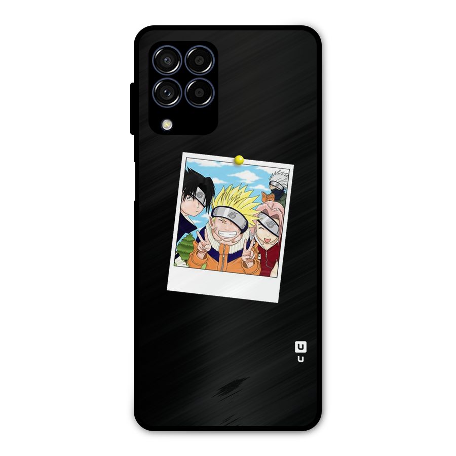 Team Kakashi Cute Metal Back Case for Galaxy M53 5G