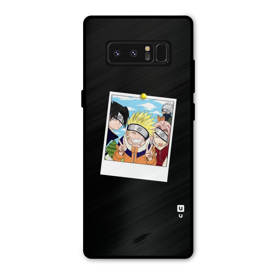 Team Kakashi Cute Metal Back Case for Galaxy Note 8