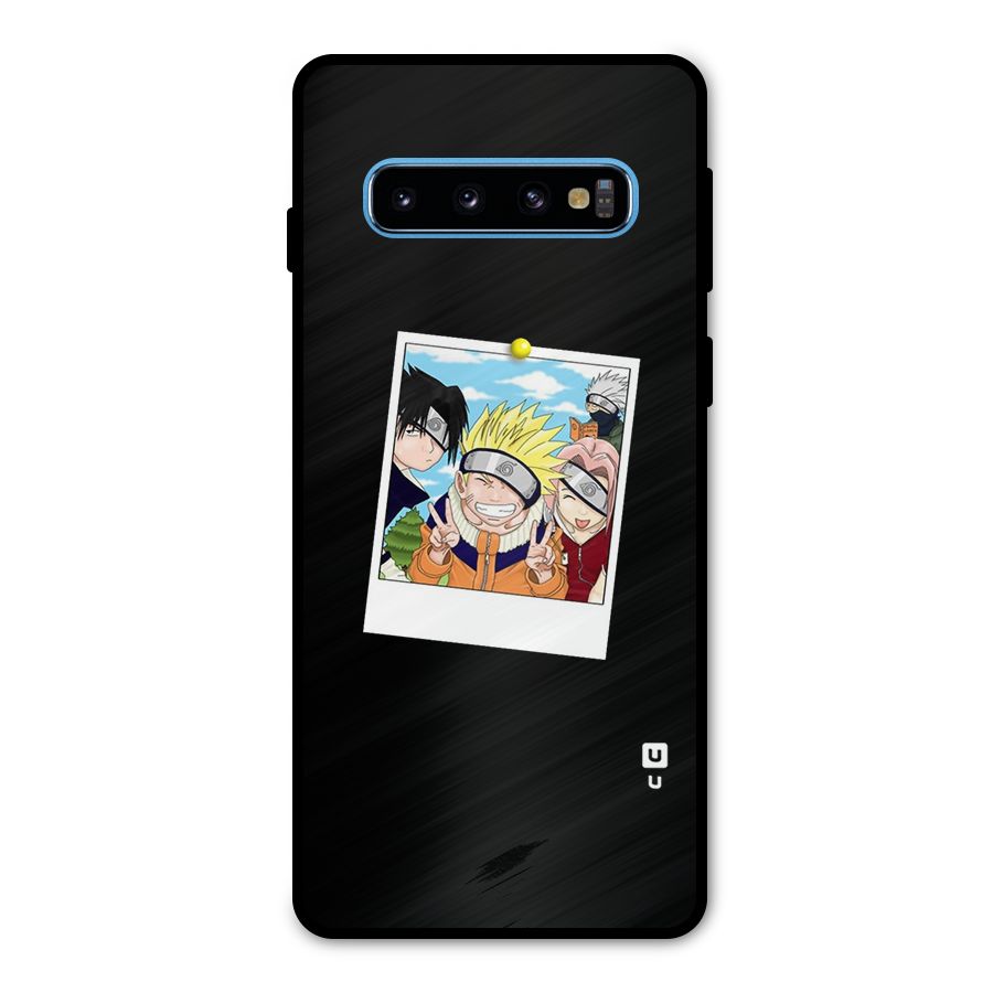 Team Kakashi Cute Metal Back Case for Galaxy S10
