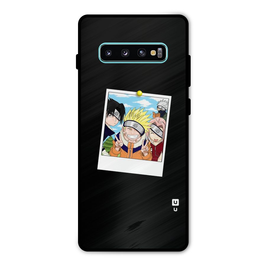 Team Kakashi Cute Metal Back Case for Galaxy S10 Plus